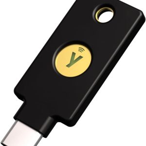 Yubico - YubiKey 5C NFC - Multi-Factor authentication (MFA) Security Key and passkey, Connect via USB-C or NFC, FIDO Certified - Protect Your Online Accounts